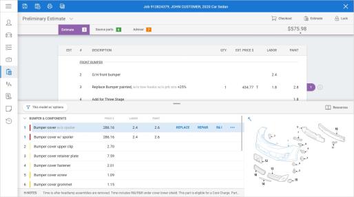 Part Database Enhancements - Parts selection.
